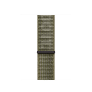 Apple Nike Sport Loop Band Bianco e Verde in Nylon per Accessorio Indossabile Intelligente
