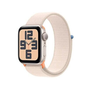 Apple Watch SE 2023 GPS 44mm Starlight Aluminium Case with Starlight Sport Loop EU