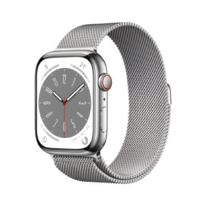 Apple Watch Series 8 GPS + Cellular 45mm Cassa Acciaio Inossidabile Argento Milanese Loop