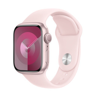 Apple Watch Series 9 GPS 41mm Pink Aluminium Case with Light Pink Sport Loop EU
