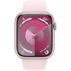 Apple Watch Series 9 GPS 45mm Pink Aluminium Case with Light Pink Sport Band - S/M EU