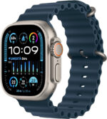 Apple Watch Ultra 2 GPS + Cellular 49mm Titanium Case with Green/Grey Trail Loop - S/M EU