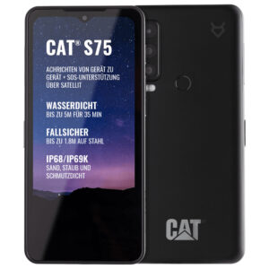 Cat S75 128Gb 6Gb-RAM 5G SAT Dual Sim Black EU