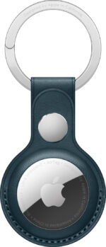 Portachiavi Apple AirTag in pelle blu Baltico