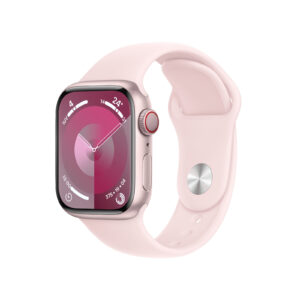 Apple Watch Series 9 GPS + Cellular 41mm alluminio rosa - rosa confetto Sport Band - M/L