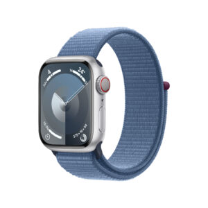 Apple Watch Series 9 GPS + Cellular 41mm alluminio argento - blu inverno Sport Loop