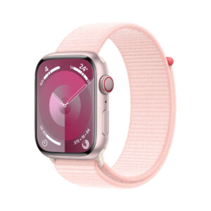 Apple Watch Series 9 GPS + Cellular 45mm alluminio rosa - rosa confetto Sport Loop