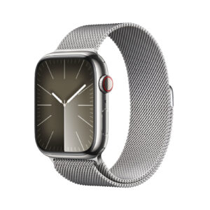 Apple Watch Series 9 GPS + Cellular 45mm acciaio argento - Loop in maglia milanese argento
