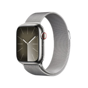 Apple Watch Series 9 GPS + Cellular 41mm acciaio argento - Loop in maglia milanese argento
