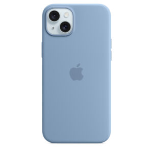 Custodia MagSafe in silicone per iPhone 15 Plus - Blu inverno